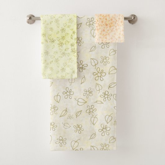 Hintergrundmuster Grafische moderne Liebe für den Badhandtuch Set (Insitu)