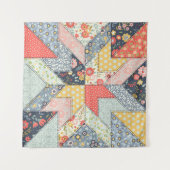 Hintergrundmuster im Vintagen Stil. Patchwork dec Wandteppich (Vorderseite (Horizontal))