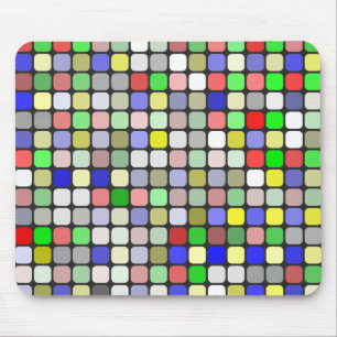 Hintergrundmuster in farbigen Quadraten Mousepad