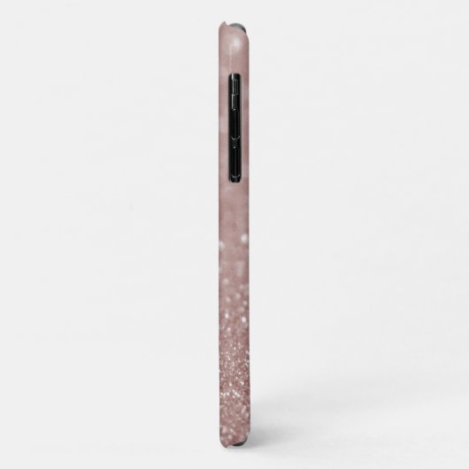 Hintergrundname des Rose Gold Glitzer-Musters Case-Mate iPhone Hülle (Hinten/Links)