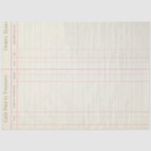 Hintergrundpapier für Junk Journal Ledger Seidenpapier (Vorderseite)