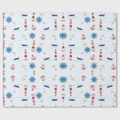 Hintergrundpapier für nautische Tapeten Geschenkpapier (Flach)