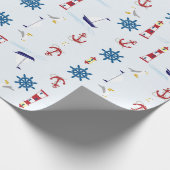 Hintergrundpapier für nautische Tapeten Geschenkpapier (Ecke)