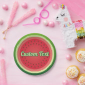 Hintergrundpapier für Wassermelone Pappteller (Party)