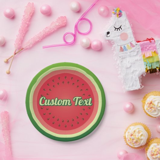 Hintergrundpapier für Wassermelone Pappteller (Party)