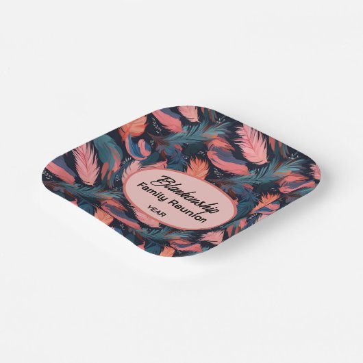 Hintergrundpapier über die farbige Wiedersehen-Fed Pappteller (Gewinkelt)