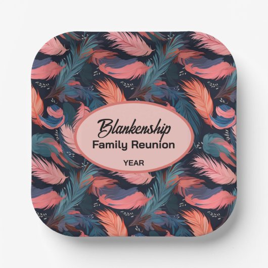 Hintergrundpapier über die farbige Wiedersehen-Fed Pappteller (Vorderseite)