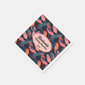 Hintergrundpapier über die farbige Wiedersehen-Fed Serviette (Ecke)