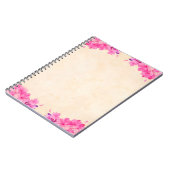 Hintergrundpapier zur Blume Notizblock (Linke Seite)