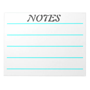 Hintergrundpapier zur Breiten Regel Türkis Notizblock