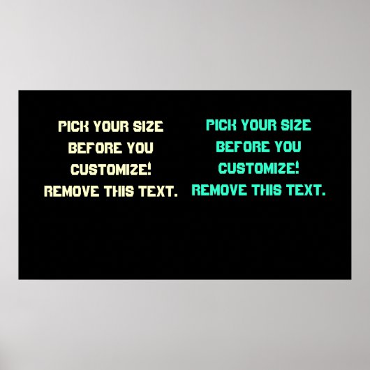 Hintergrundposter-Leerzeichen groß bis klein Siehe Poster (Vorne)