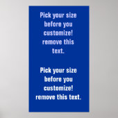 Hintergrundposter-Leerzeichen groß bis klein Siehe Poster (Vorne)