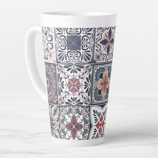 Hintergrundspuren/Talavera inspiriert Fliesen 2 Milchtasse (Linke Ecke)