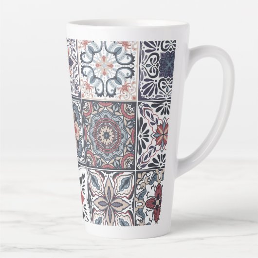 Hintergrundspuren/Talavera inspiriert Fliesen 2 Milchtasse (Rechts)