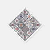 Hintergrundspuren/Talavera inspiriert Fliesen 2 Serviette (Ecke)