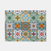 Hintergrundspuren/Talavera-inspirierte Fliesen Fußmatte (Vorderseite)