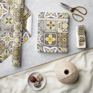 Hintergrundspuren/Talavera inspirierte Fliesen/ Geschenkpapier