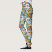 Hintergrundspuren/Talavera-inspirierte Fliesen Leggings (Links)