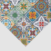 Hintergrundspuren/Talavera-inspirierte Fliesen Seidenpapier (Ausschnitt)