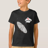 Hintergrundstars für Satellitenbildschirme Phrase  T-Shirt (Vorderseite)