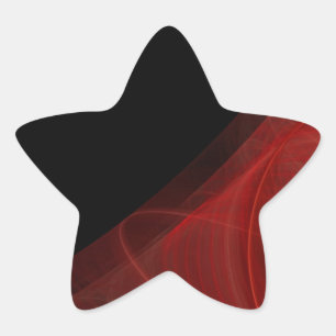 Hintergrundsternenaufkleber für Rot und Schwarzes Stern-Aufkleber