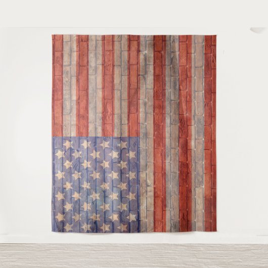 Hintergrundteppiche des amerikanischen Fotos Wandteppich (Vorderseite)