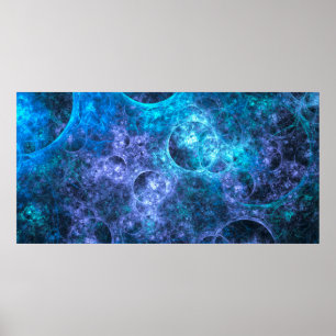 Hintergrundtextur blaue Blase Poster