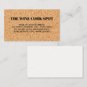 Hintergrundtextur des Korkbretts Visitenkarte (Vorne/Hinten)