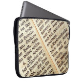 Hintergrundtextur eines Buches Laptopschutzhülle (Vorne Rechts)