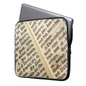 Hintergrundtextur eines Buches Laptopschutzhülle (Vorderseite Links)