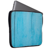 Hintergrundtextur Holz blau Laptopschutzhülle (Vorne Rechts)