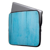 Hintergrundtextur Holz blau Laptopschutzhülle (Vorderseite Links)