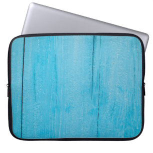 Hintergrundtextur Holz blau Laptopschutzhülle