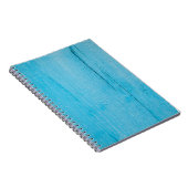 Hintergrundtextur Holz blau Notizblock (Rechte Seite)