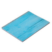 Hintergrundtextur Holz blau Notizblock (Linke Seite)