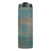 Hintergrundtextur Holz Thermosbecher (Vorderseite)