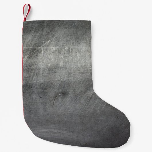 Hintergrundtextur Metallkratzer Kleiner Weihnachtsstrumpf (Vorderseite)
