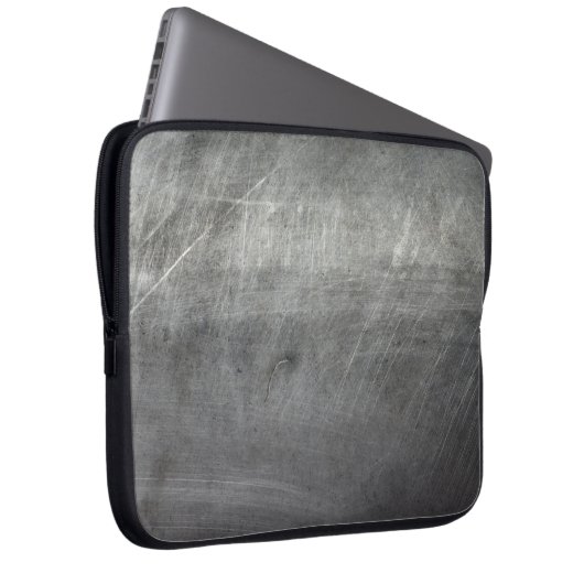 Hintergrundtextur Metallkratzer Laptopschutzhülle (Vorne Rechts)