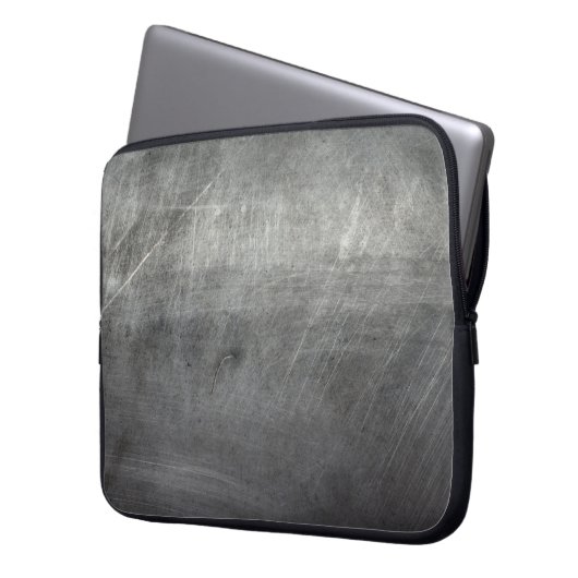 Hintergrundtextur Metallkratzer Laptopschutzhülle (Vorderseite Links)