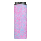 Hintergrundtextur rosa hellblau thermosbecher (Rückseite)
