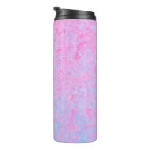 Hintergrundtextur rosa hellblau thermosbecher (Nach rechts gedreht)