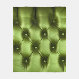 Hintergrundtextur von dunkelgrünem Capiton echt  Fleecedecke