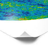 Hintergrundübersicht über kosmische Mikrowellen Fotodruck (Ecke)