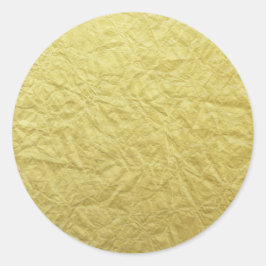 Hintergrundvorlage für die strukturierte Goldfolie Runder Aufkleber