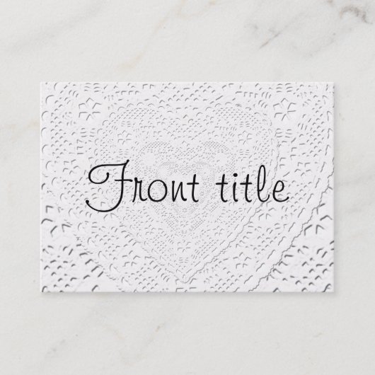 Hintergrundvorlage für die weiße Spitze Visitenkarte (Vorderseite)