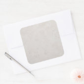 Hintergrundvorlage für graue Marble Stone Quadratischer Aufkleber (Umschlag)