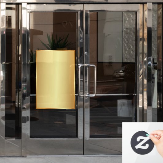 Hintergrundvorlage für Ihr Logo QR-Code Fensteraufkleber (Büro Tür)