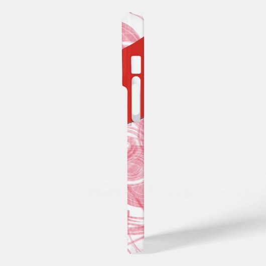 Hintergrundvorlage für Red Spiral Case-Mate iPhone Hülle (Rückseite / Links)