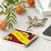 Hintergrundvorlage für Rot-, Gelb- und Gold-Mini-B Schlüsselanhänger (Seite)