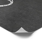 Hintergrundvorlage zum Vintagen Oktopus-Chalkboard Poster (Ecke)